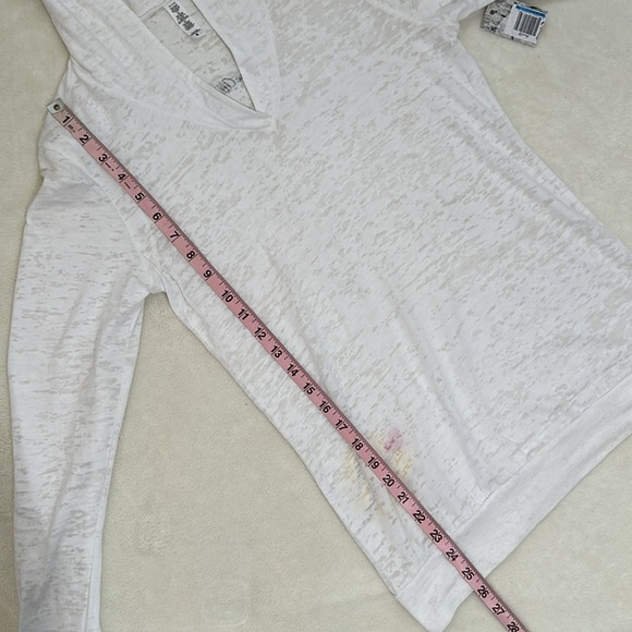 Love All Tennis Womens Burnout Hoodie Size Small in White - Picture 7 of 10